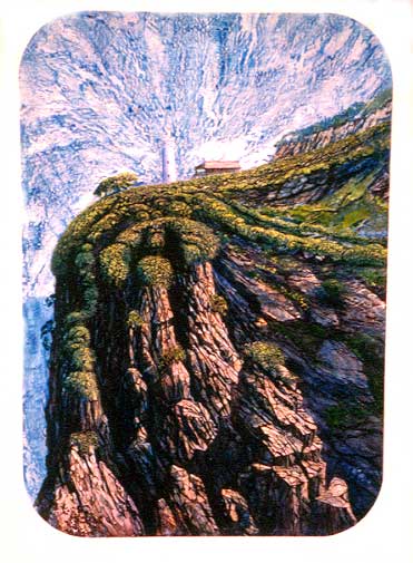 Northcoast Lighthouse, Limited Edition Giclee Reproduction Of California Coast Lighthouse
